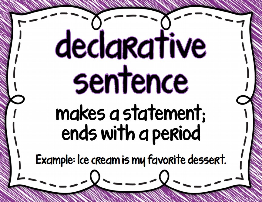 11. DECLARATIVE SENTENCE