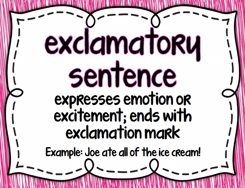 14. EXCLAMATORY SENTENCE