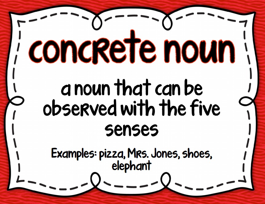 CONCRETE NOUN