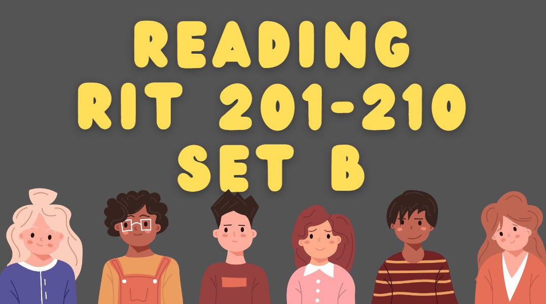 READING RIT 201- 210 SET B