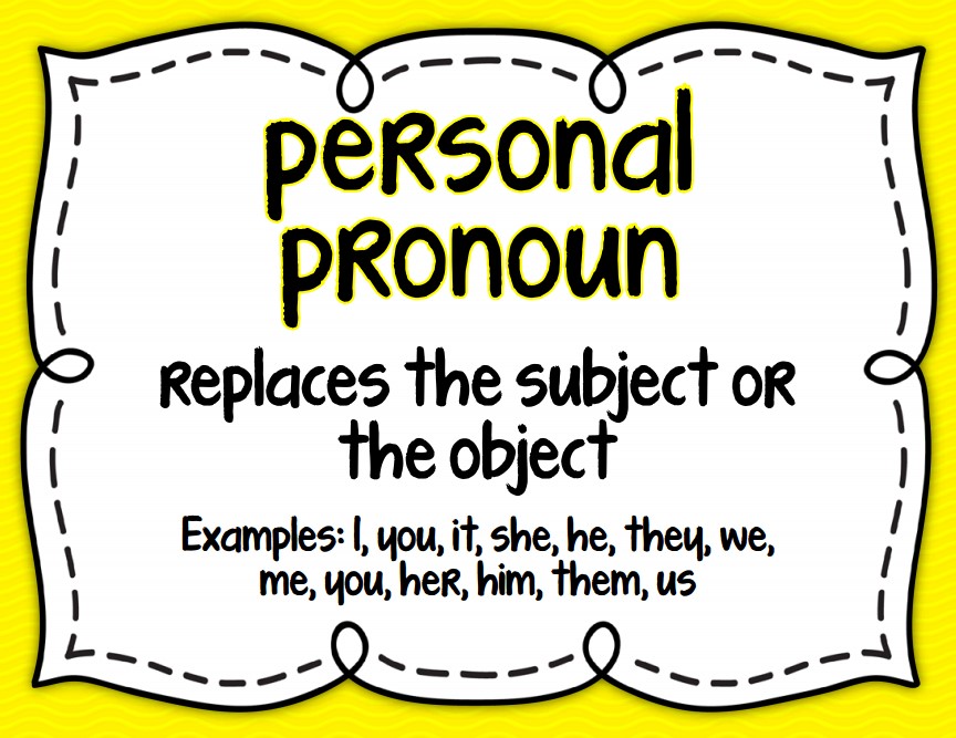 personal pronoun