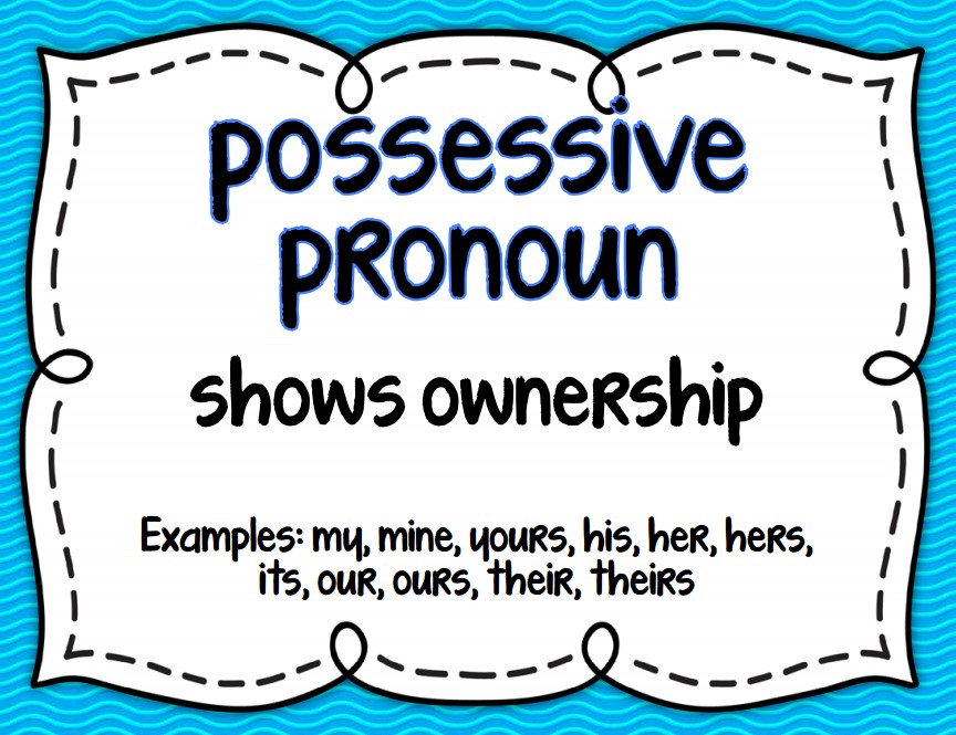 possessive pronoun